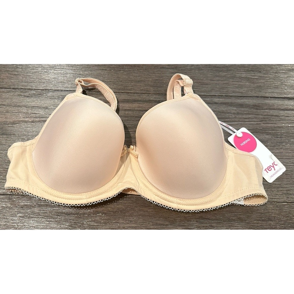 New Freya Wired Nursing Bra Nude Sz 34D‎ Postpartum Maternity